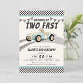 2ファストレースカーボーイ2nd誕生日パーティー 招待状 (スタンド正面)