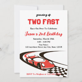 2ファストレースカーボーイ2nd誕生日パーティー 招待状