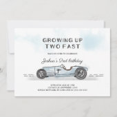 2ファストレースカーボーイ2nd誕生日パーティー 招待状 (正面)