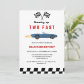 2ファストレースカーボーイ2nd誕生日パーティー 招待状 (スタンド正面)