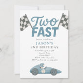 2ファストレースカーボーイ2nd誕生日パーティー 招待状 (正面)