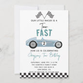 2ファストレースカーボーイ2nd誕生日パーティー 招待状 (正面)