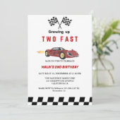 2ファストレースカーボーイ2nd誕生日パーティー 招待状 (スタンド正面)