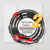 2ファストレースカーボーイ2nd誕生日パーティー 招待状 (正面)