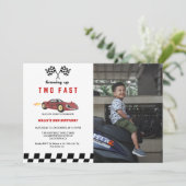 2ファストレースカーボーイ2nd誕生日パーティー 招待状 (スタンド正面)