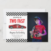 2ファストレースカーボーイ2nd誕生日パーティー 招待状 (正面)