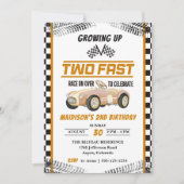 2ファストレースカーボーイ2nd誕生日パーティー 招待状 (正面)