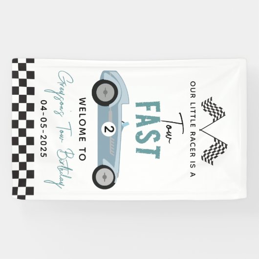 2ファストレースカーボーイ2nd誕生日パーティー 横断幕 (横)