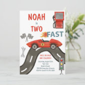 2ファストレースカーボーイ2nd誕生日招待状 招待状 (スタンド正面)