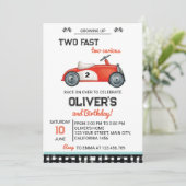 2ファストレースカーボーイ2nd誕生日招待状 招待状 (スタンド正面)
