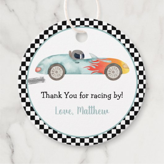 2ファストレースカー誕生日 フェイバータグ (正面)