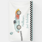 2ファストレースカー誕生日 横断幕 (縦)