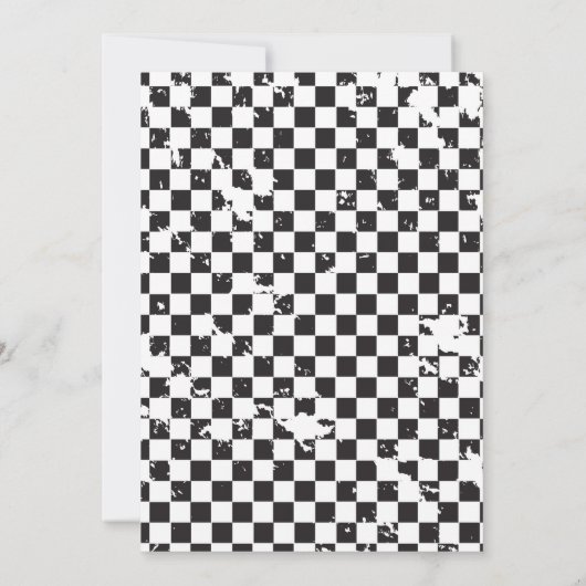 2ファストレースカー2nd誕生日パーティの招待状 招待状 (裏面)