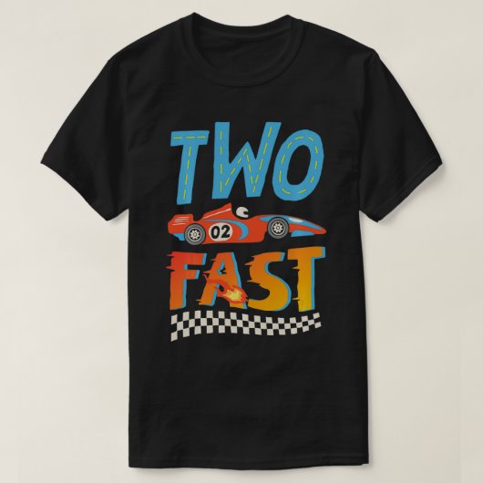2ファストレース2歳誕生日ボーイレース2nd tシャツ (デザイン正面)