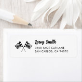 2ファストヴィンテージレースカー誕生日差出人住所 ラベル (インサイチュ)