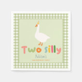 2ファル間抜けミヤードガチョウ2nd誕生日 スタンダードカクテルナプキン (正面)