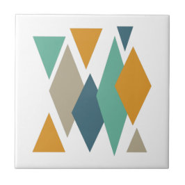 2ファンキー世紀中頃のダイヤモンドと三角形モダン タイル