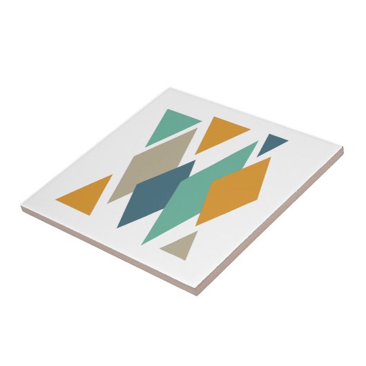 2ファンキー世紀中頃のダイヤモンドと三角形モダン タイル (側面)