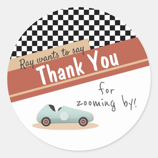 2ファーストカーテーマユニークイエローレッドブラック ラウンドシール (正面)