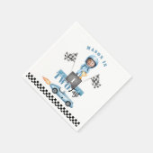 2ファーストブルーレースカー2ndフォト誕生日 スタンダードカクテルナプキン (角)