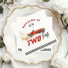 2ファーストレッドレースカー2ndフォト誕生日 スタンダードカクテルナプキン