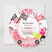 2ファーストレースカーガールズ2nd誕生日パーティー招待券 招待状 (正面)