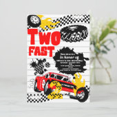 2ファーストレースカーボーイ2nd誕生日パーティーインビタット 招待状 (スタンド正面)