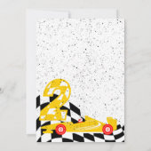 2ファーストレースカーボーイ2nd誕生日パーティー招待 招待状 (裏面)