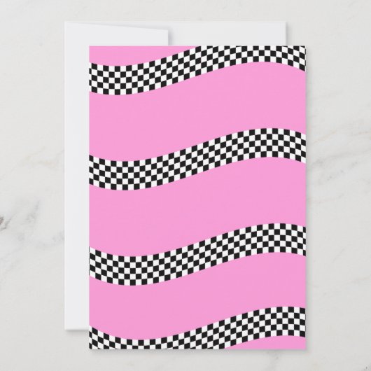 2ファーストレースカーボーイ2nd誕生日パーティー招待 招待状 (裏面)