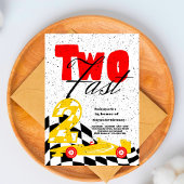 2ファーストレースカーボーイ2nd誕生日パーティー招待 招待状