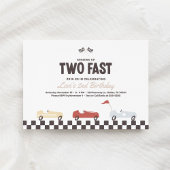 2ファーストレースカーボーイ2nd誕生日パーティー招待 招待状