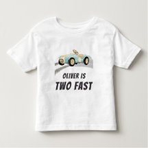 2ファーストレースカーボーイ2nd誕生日パーティーTシャツ