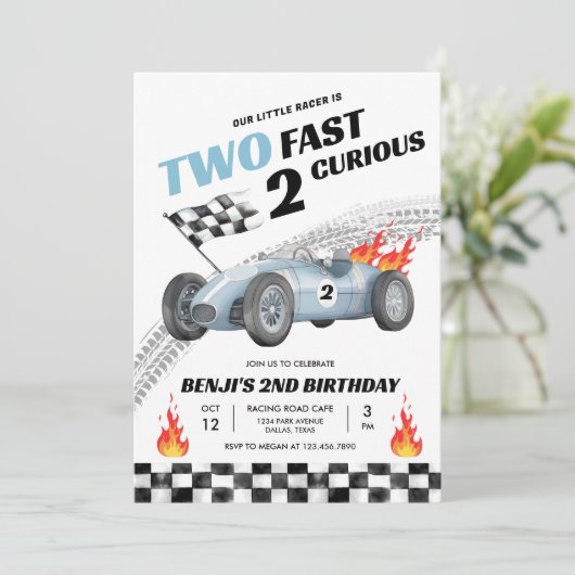 2ファーストレースカー2ndバースデーレース 招待状 (スタンド正面)