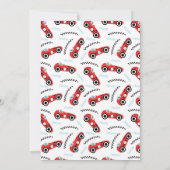 2ファーストレースカー2nd誕生日パーティー 招待状 (裏面)