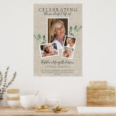 2フィート×3フィート ユーカリ 写真 追悼 葬儀 記念 ポスター (キッチン)