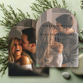 2フォトアエレガントーチオーバーレイ結婚式招待状 招待状