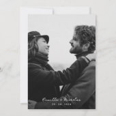 2フォトアモダンーチオーバーレイ結婚式招待状 招待状 (裏面)