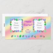 2フォトイースター絵を描エッグ(Photo Easter Eggs) シーズンカード (正面/裏面)