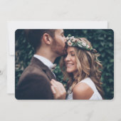 2フォトウェディングレセプションエレガントエロペメントパーティー 招待状 (裏面)