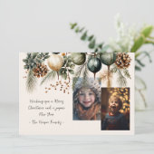 2フォトウォーターカラーガーランド植物学 シーズンカード (スタンド正面)