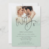 2フォトオーバーレイスクリプトQRコードSage結婚'sを実行 招待状 (正面)