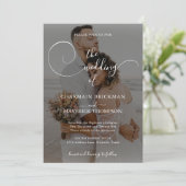 2フォトオーバーレイ予算Qrコー結婚ド 招待状 (スタンド正面)