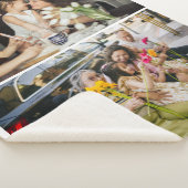 2フォトカスタムコラージュパーソナライズされた シェルパブランケット (3/4)