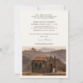 2フォトクリームウェディングレセプションの後に幸せに 案内状 (裏面)