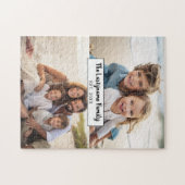 2フォトコラージファミリ名 – 水平写真 ジグソーパズル (横)