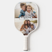 2フォトコラージファミリ名 – 水平写真 ピックルボールラケット (裏面)