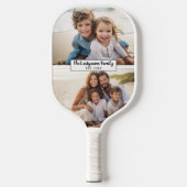 2フォトコラージファミリ名 – 水平写真 ピックルボールラケット (正面)