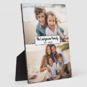 2フォトコラージファミリ名 – 水平写真 フォトプラーク (側面)