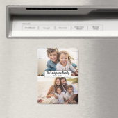 2フォトコラージファミリ名 – 水平写真 マグネット (インサイチュ (食洗機))