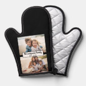 2フォトコラージファミリ名 – 水平写真 鍋つかみ (正面/裏面)